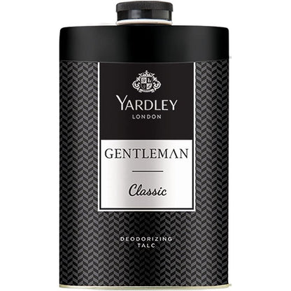 Yardley London Gentleman Classic Deodorizing Talcum Powder 250 grams front view