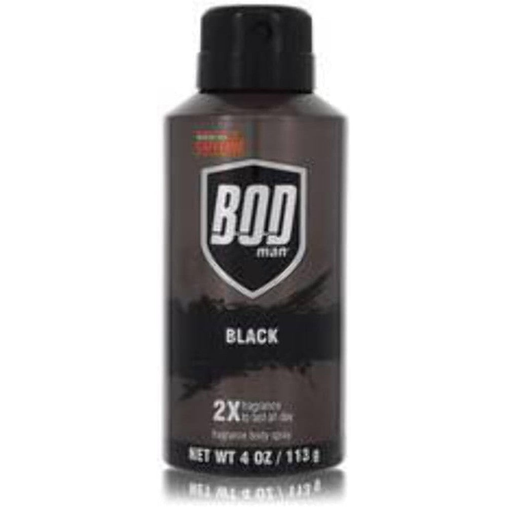 Parfums De Coeur Bod Man Black Body Spray 4 Ounce front view authentic imported fragrance.