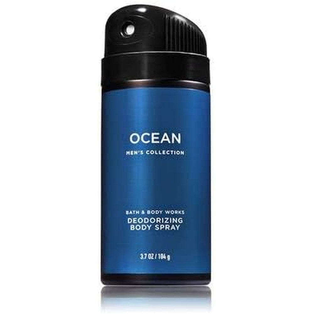 Bath and Body Works Ocean Men's Deodorizing Body Spray front view authentic USA import