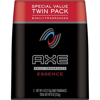 Axe Essence Body Spray twin pack front view showing imported packaging