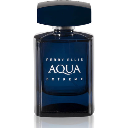 Perry Ellis Aqua Extreme Eau De Toilette Spray 3.4 Ounce front view bottle