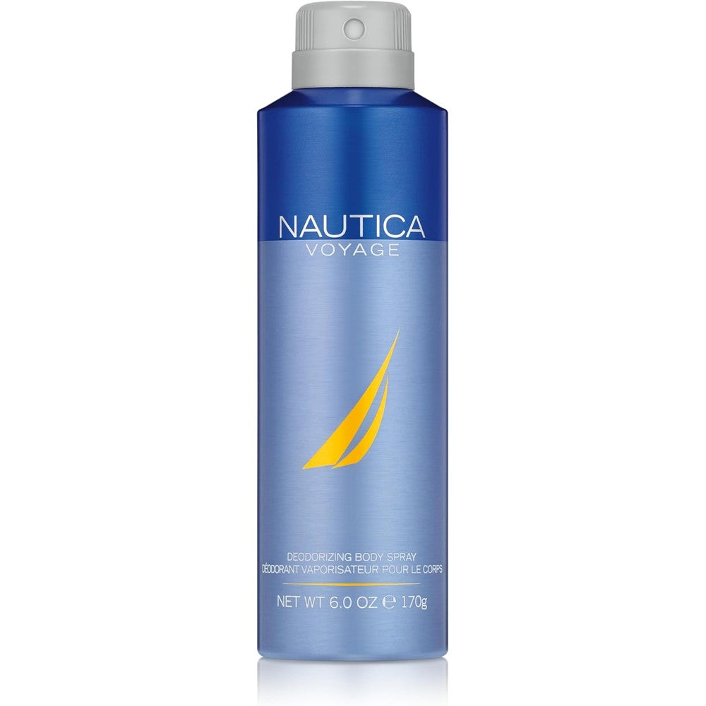 Nautica Voyage All Over Body Spray for men front view showcase
