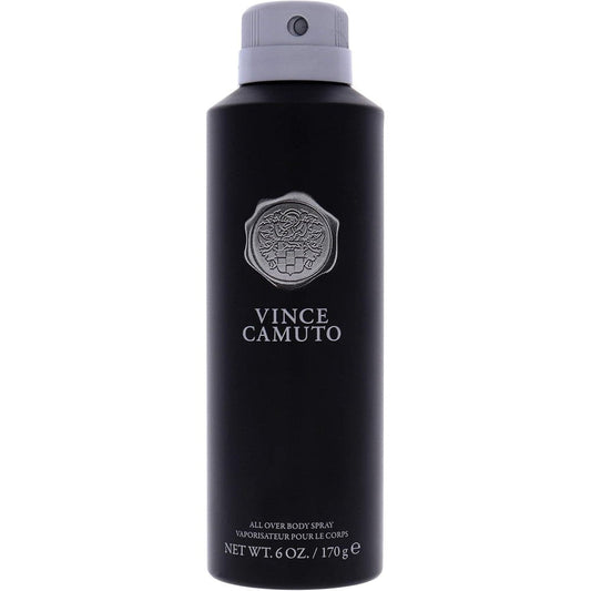 Vince Camuto Eau de Toilette Spray Cologne for Men front view bottle wrapped in black leather