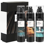Aqua Blance fragrance mist body spray for men pack of three front view showing premium bottles