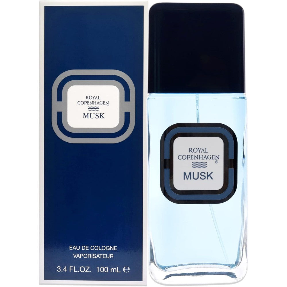 Royal Copenhagen Musk Eau De Cologne for men front view bottle