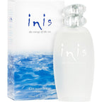 Inis The Energy Of The Sea Cologne Spray front view showing the frosted sea glass bottle packaging.