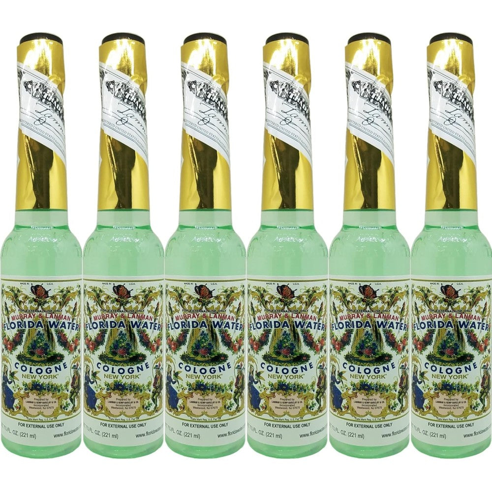 Lanman And Kemp Authentic Real Florida Water Cologne six bottle pack front view