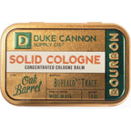 Duke Cannon Solid Cologne Bourbon front view tin