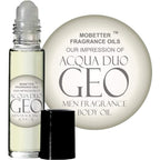 Mobetter Fragrance Oils Acqua Duo Geo roll on bottle front view