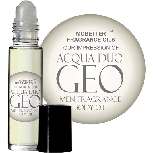 Mobetter Fragrance Oils Acqua Duo Geo roll on bottle front view