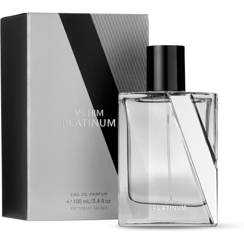Victoria's Secret VS Him Platinum men's cologne front view bottle