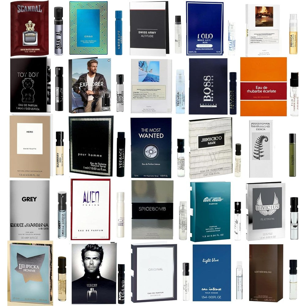 Infinite Scents cologne samples for men 12 pack front view