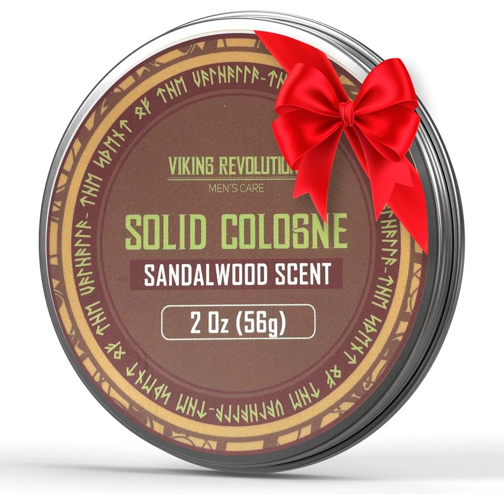 Viking Revolution Sandalwood Mens Solid Cologne Men 2 Ounce Alcohol Free Balm Perfume For Daily Use And Travel - Image 1