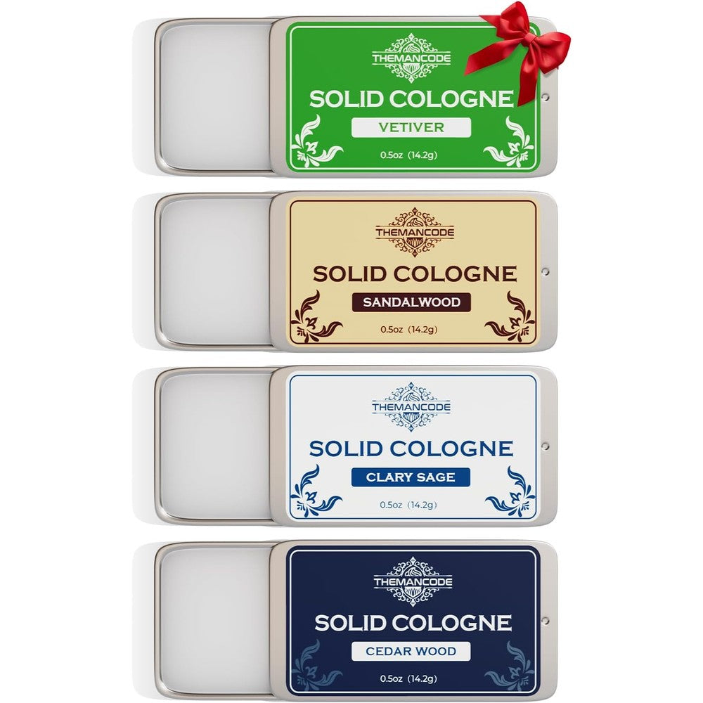 Themancode solid cologne for men 4 pack front view