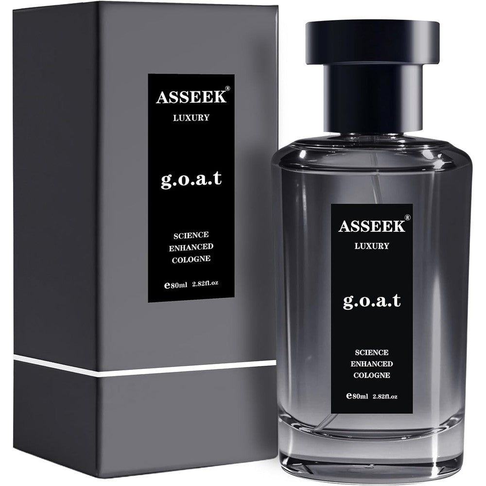 Asseek G.O.A.T Cologne for men front view bottle