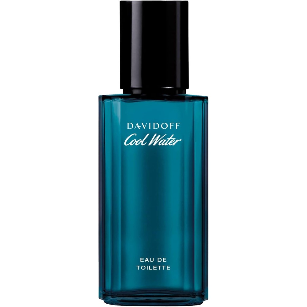 Davidoff Cool Water Eau De Toilette forty millilitre front view authentic men cologne bottle