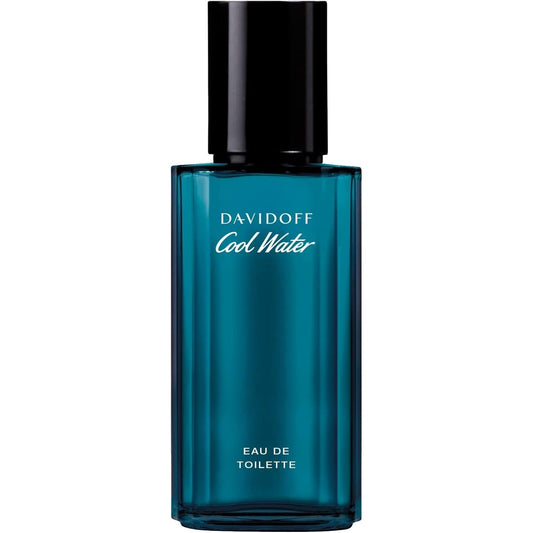 Davidoff Cool Water Eau De Toilette forty millilitre front view authentic men cologne bottle