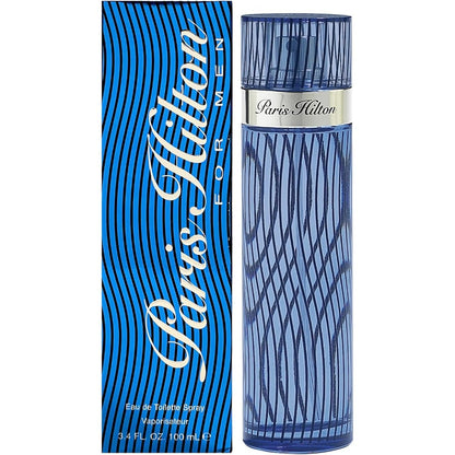 Paris Hilton Man Eau De Toilette blue bottle front view authentic men's perfume