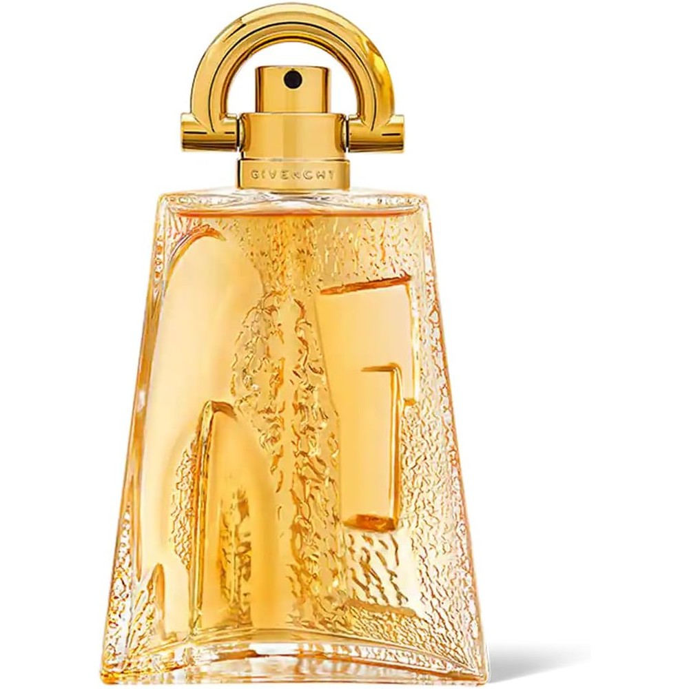 Givenchy Pi Eau De Toilette Spray for men 3.3 Ounce front view showing the iconic triangular pyramid geometric bottle design.