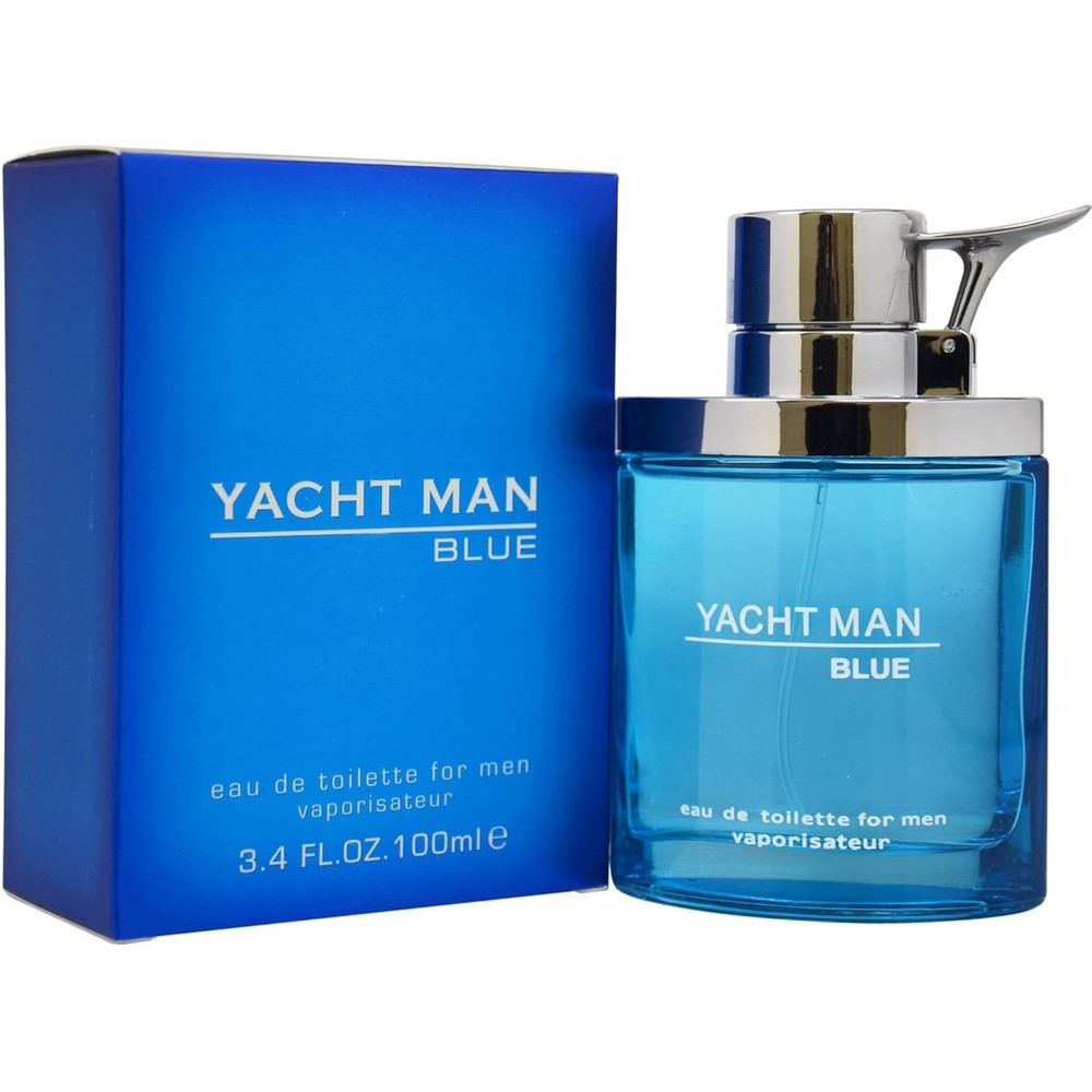 Antonio Puig Yacht Man Blue Eau De Toilette Spray front view 3.4 Ounce bottle