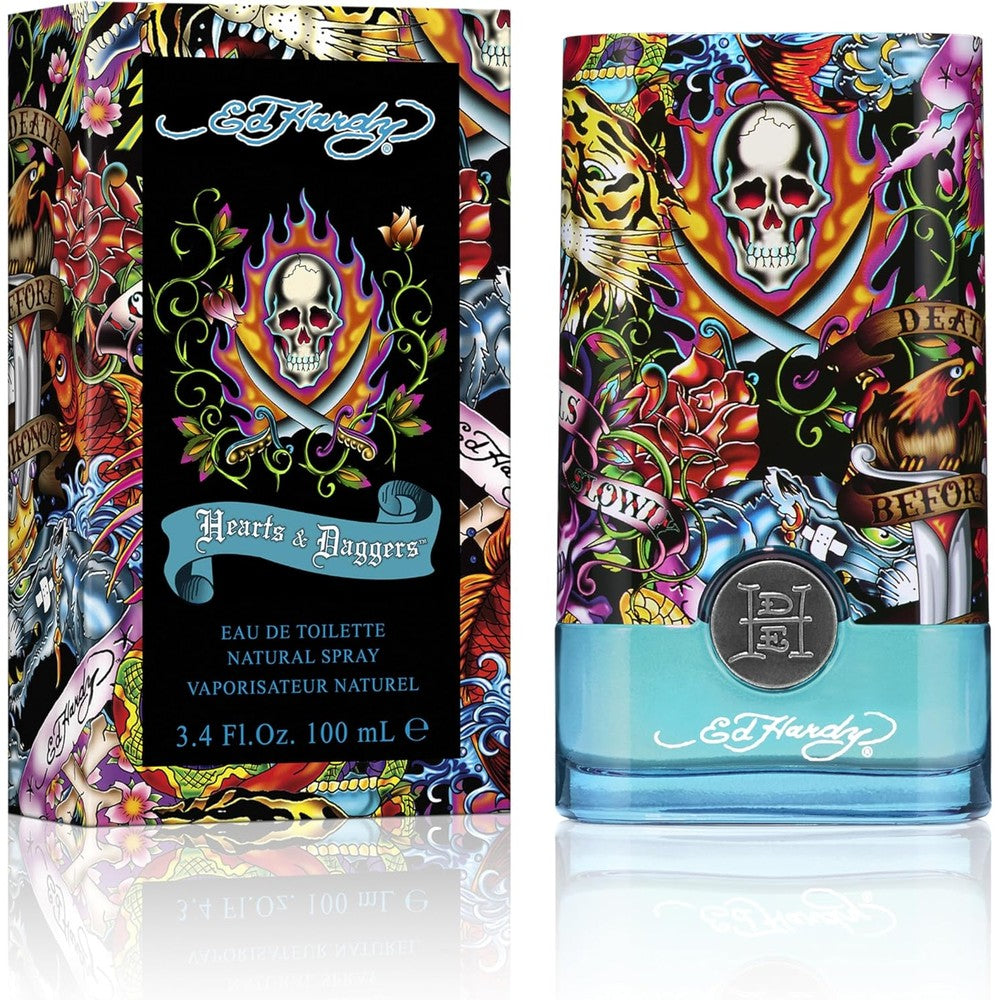 Ed Hardy Hearts And Daggers Eau De Toilette Men bottle front view