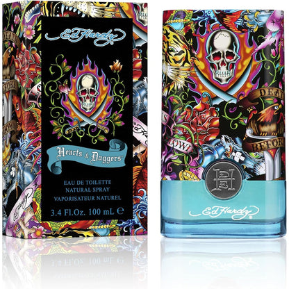 Ed Hardy Hearts And Daggers Eau De Toilette Men bottle front view