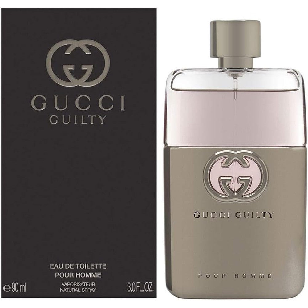 Gucci Guilty Pour Homme Eau de Toilette 3 Fluid Ounce front view bottle on Rudra Retails store