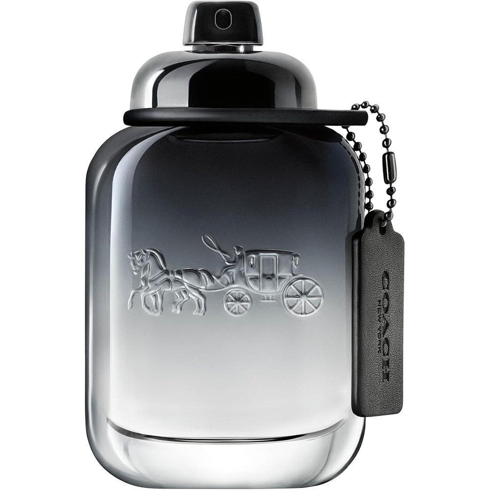 Coach for Men Eau de Toilette 60ml bottle front view featuring graduated black to clear glass design