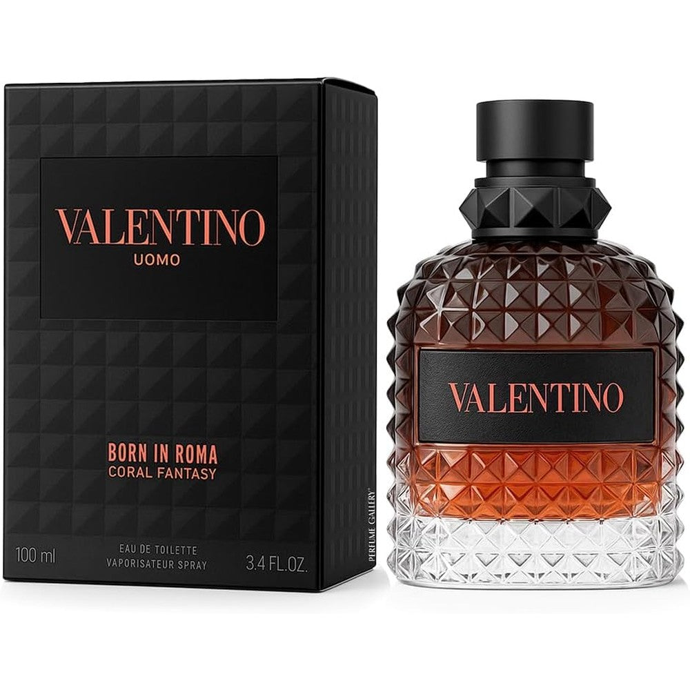 Valentino Uomo Born In Roma Coral Fantasy Eau De Toilette 3.4 Ounce front view