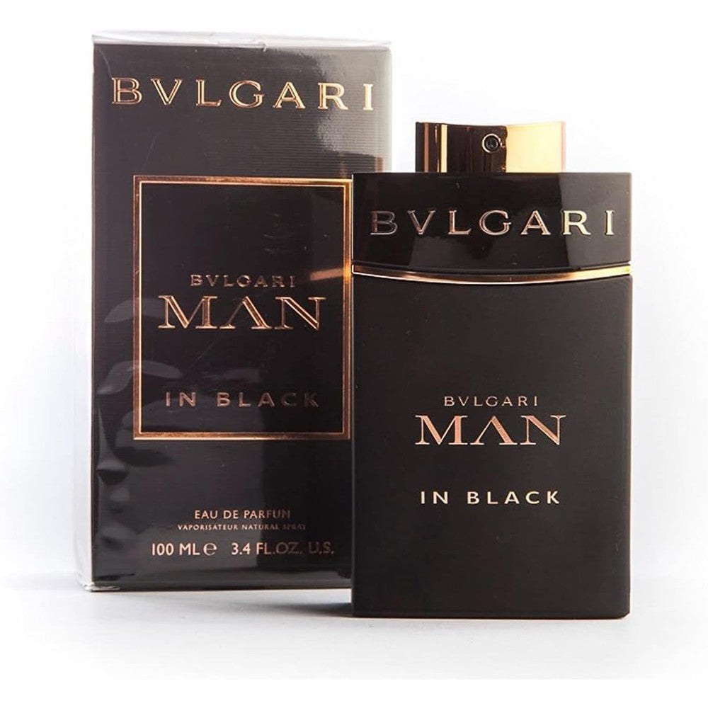 Bvlgari Man In Black Eau De Parfum front view of the premium matte black bottle