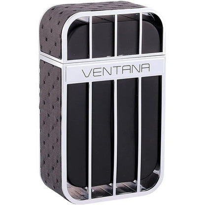 Armaf Ventana Pour Homme Eau De Parfum 100ml front view bottle showing premium metallic design casing.
