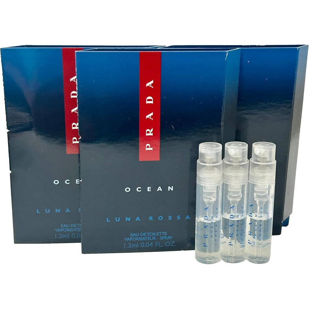 Prada Luna Rossa Ocean EDT set front view authentic perfume