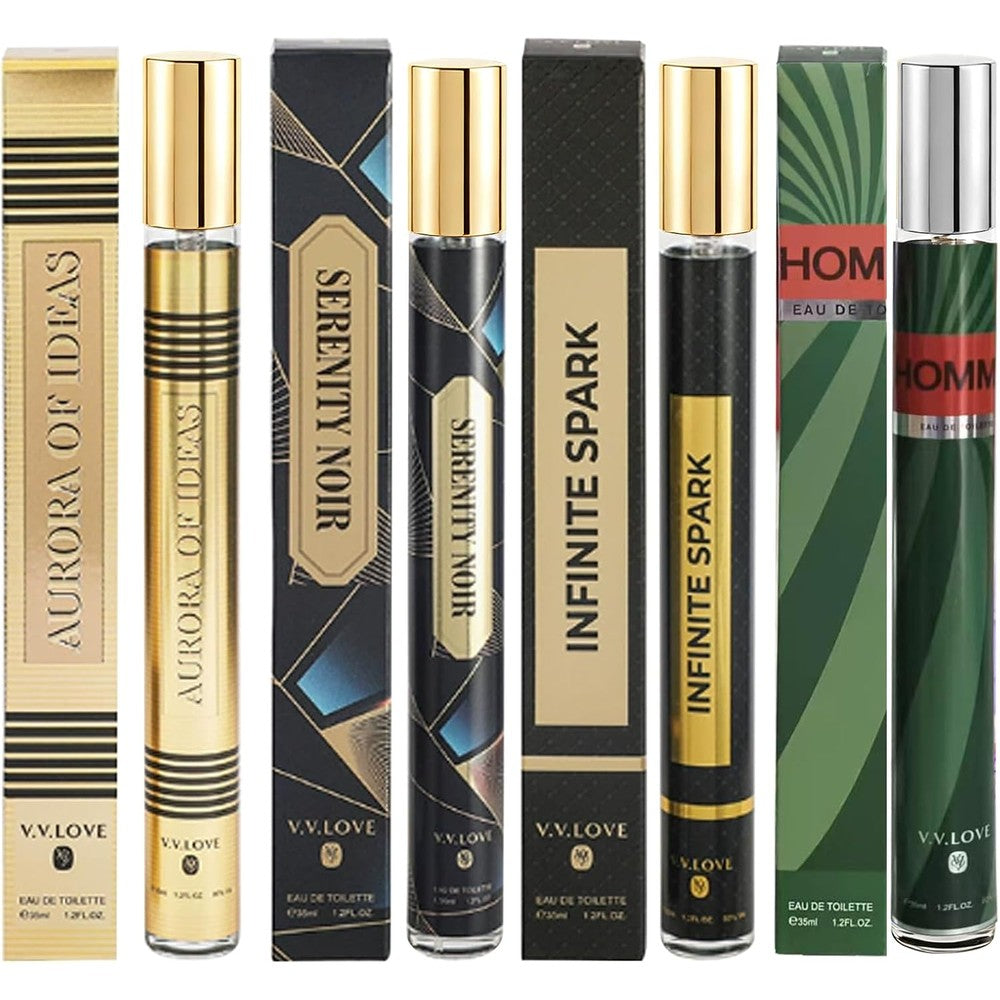 Mzank 4 pack men's cologne gift set front view