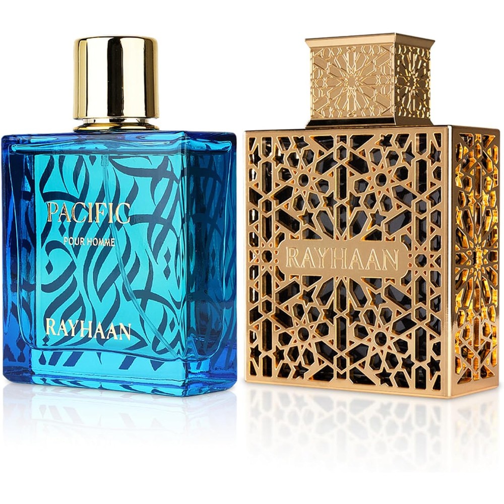Rayhaan 2-Piece Fragrance Bundle for men Elixir and Pacific front view