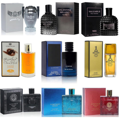 A Center Men's Cologne Sampler Set 9 Piece Variety Pack front view