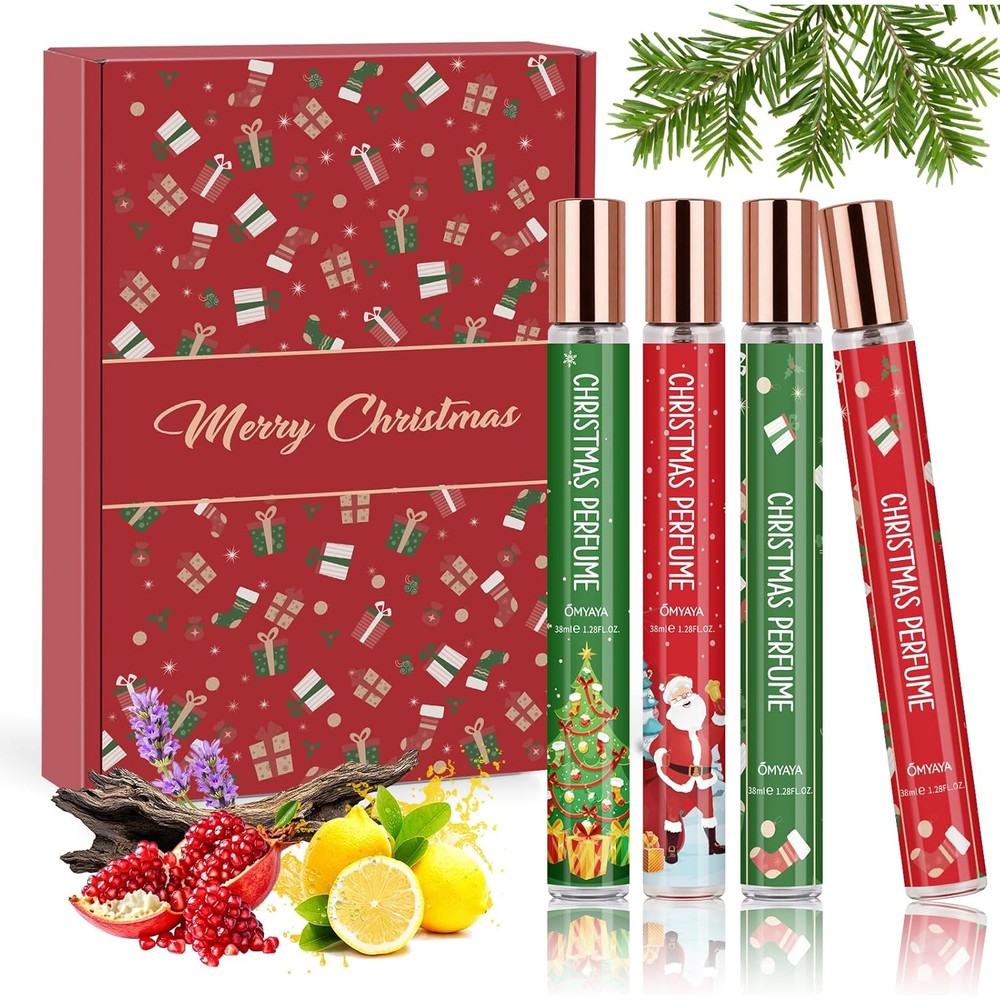 Ofun perfume gift set front view featuring four 35 milliliter bottles