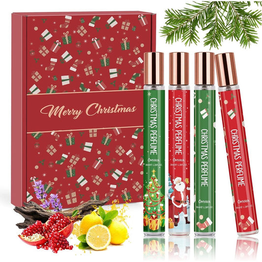 Ofun perfume gift set front view featuring four 35 milliliter bottles