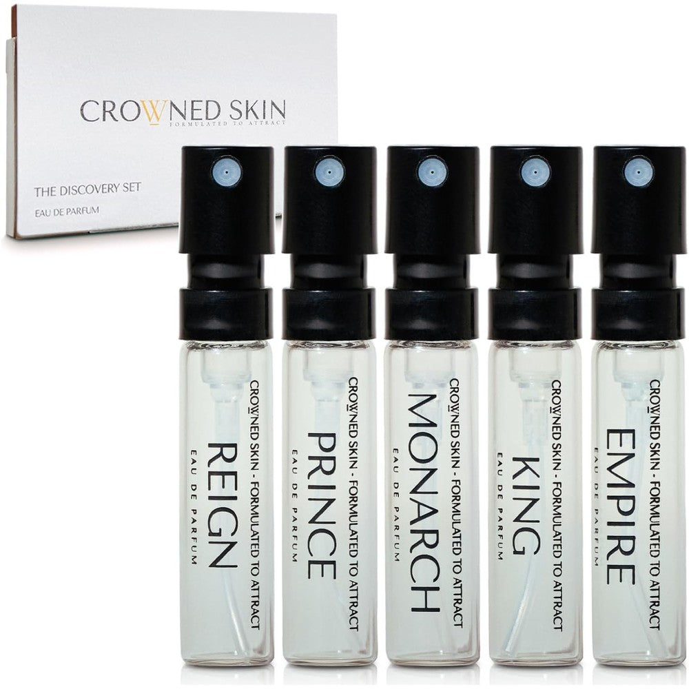 Crowned Skin Eau de Parfum Discovery Set for men front view