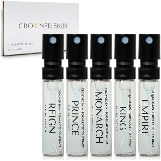 Crowned Skin Eau de Parfum Discovery Set for men front view