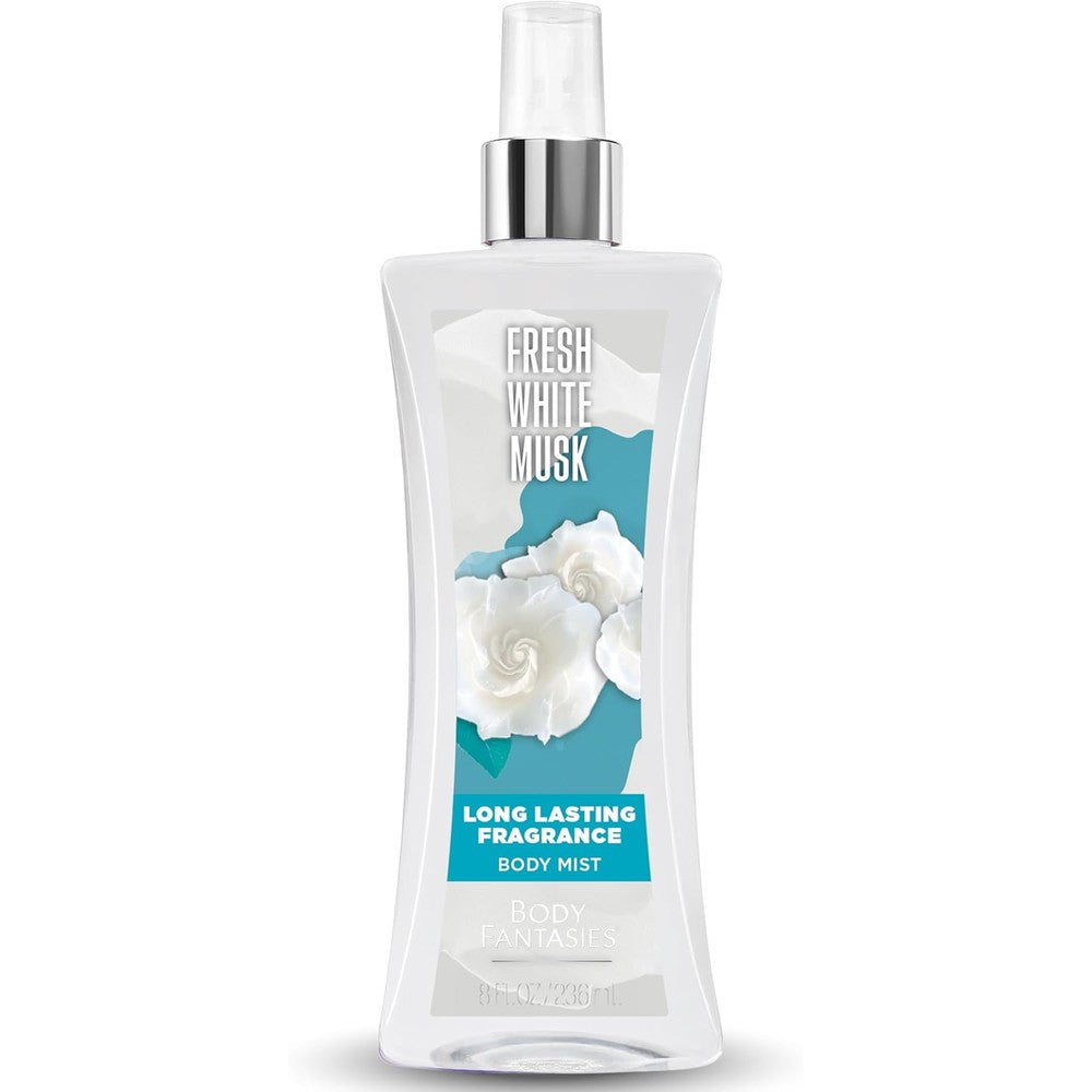 Body Fantasies Fresh White Musk body spray front view