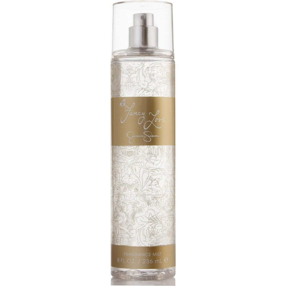 Jessica Simpson Fancy Love body mist bottle front view luxury fragrance