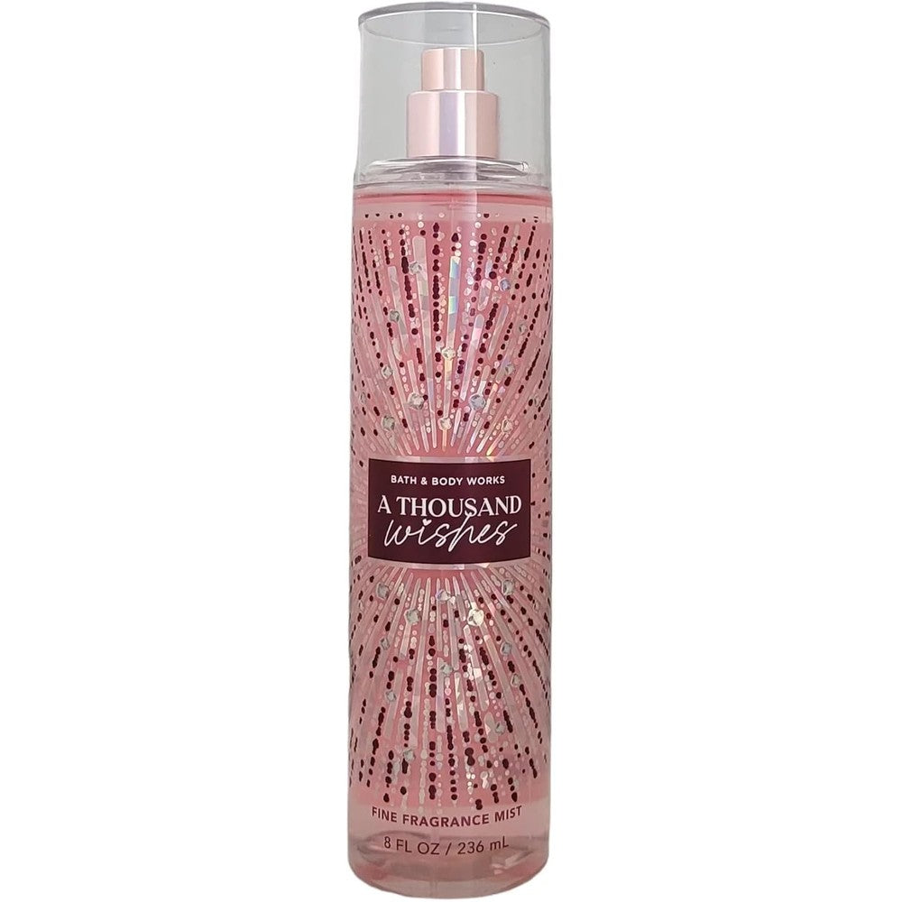 Bath and Body Works A Thousand Wishes Fine Fragrance Mist front view bottle