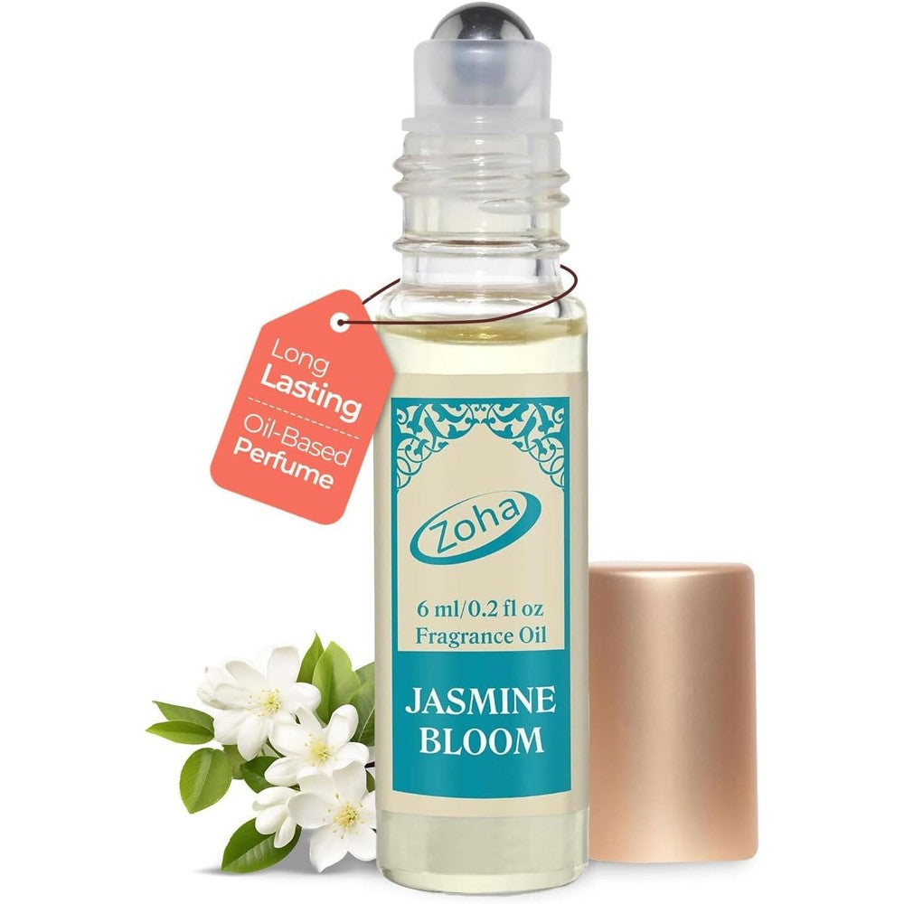 Zoha Jasmine Bloom perfume oil roll on bottle front view