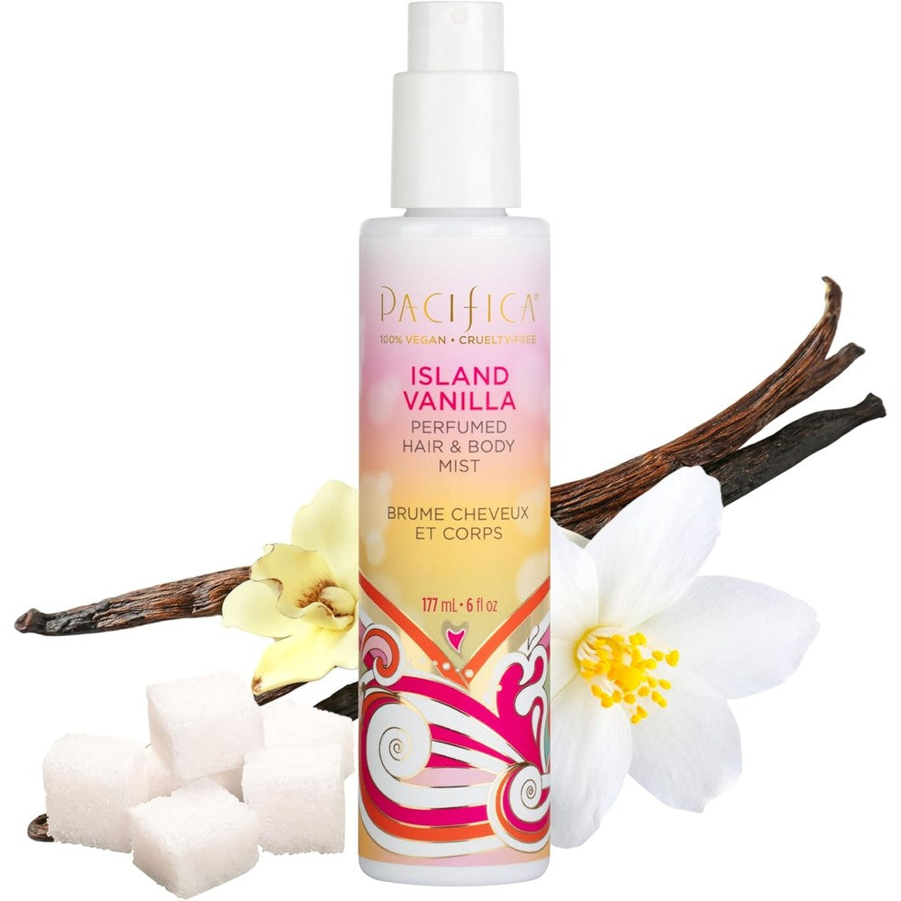 Pacifica Island Vanilla Hair and Body Mist front view