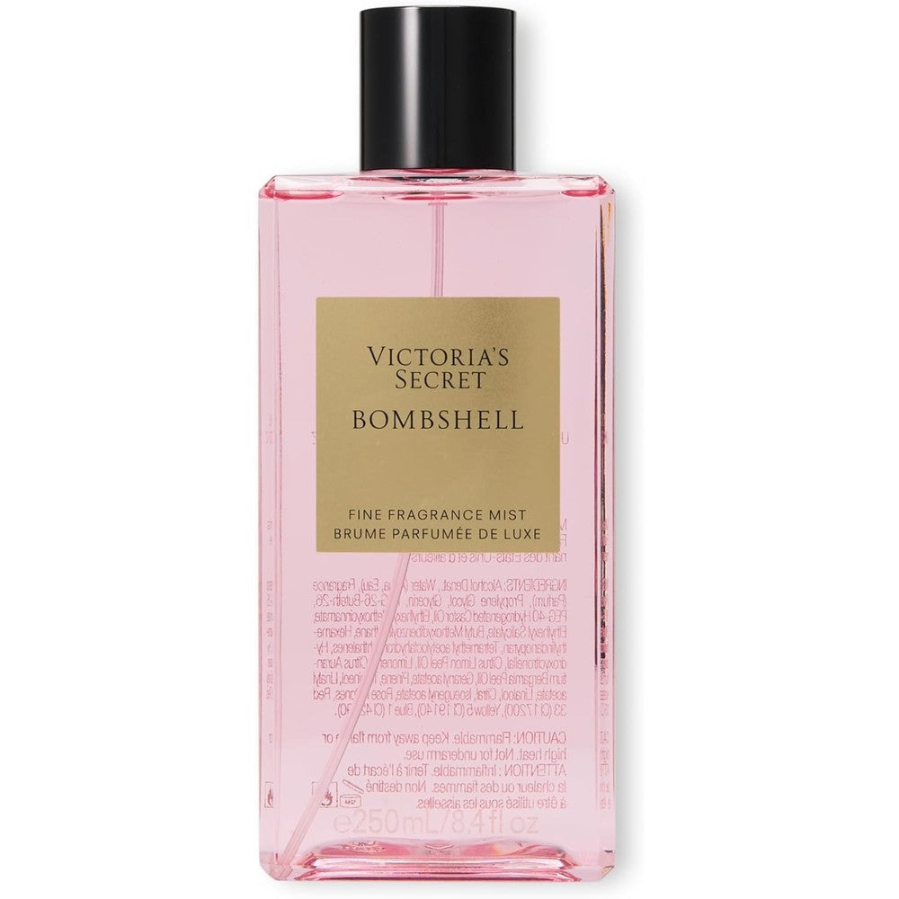 Victoria's Secret Bombshell Fine Fragrance Mist 250ml front view bottle showcase