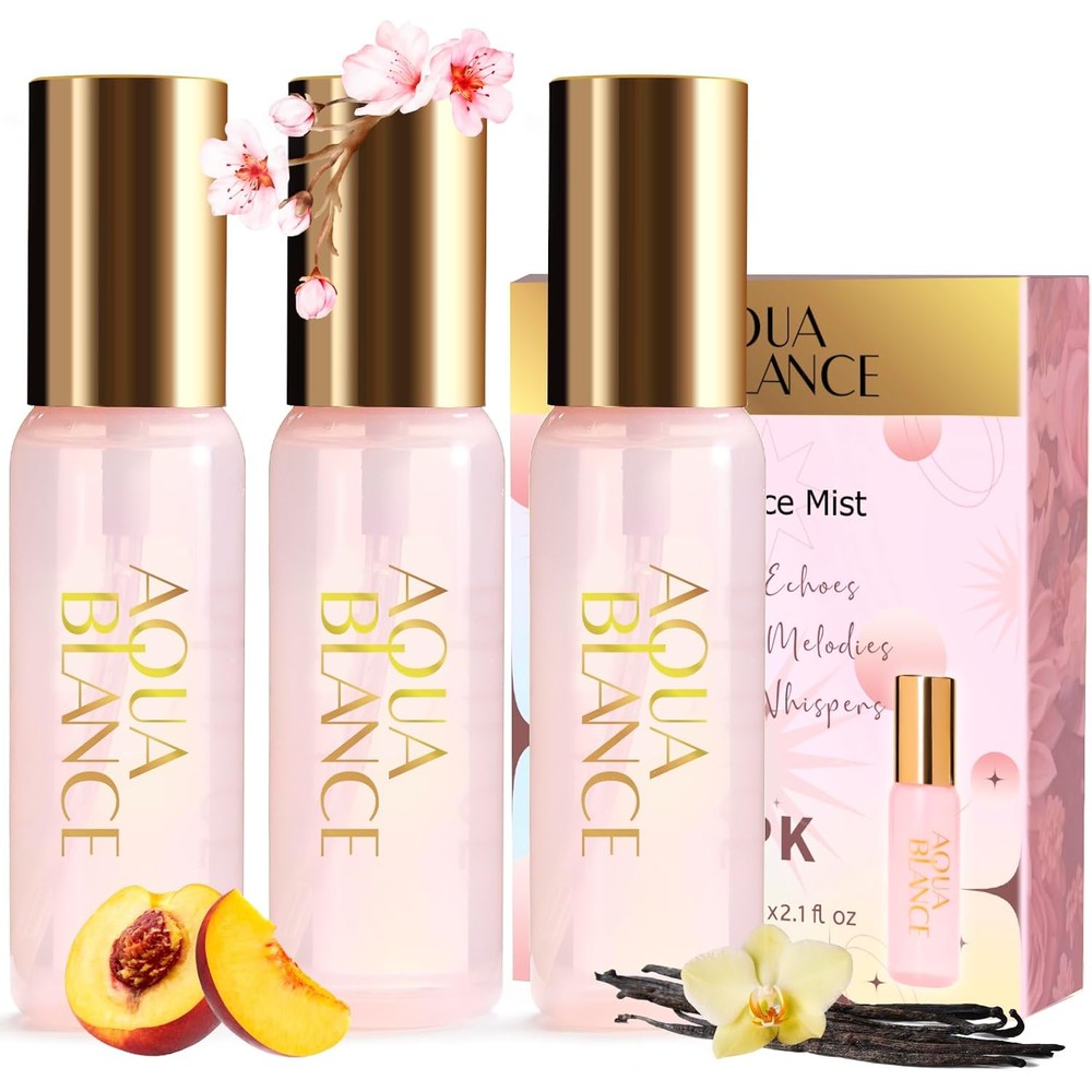 Aqua Blance body spray for women gift set front view