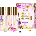 Aqua Blance body spray set for women three pack front view