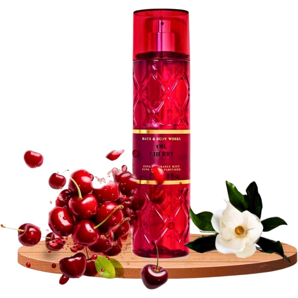 Bath And Body Works Oh Cherry Fine Fragrance Mist front view