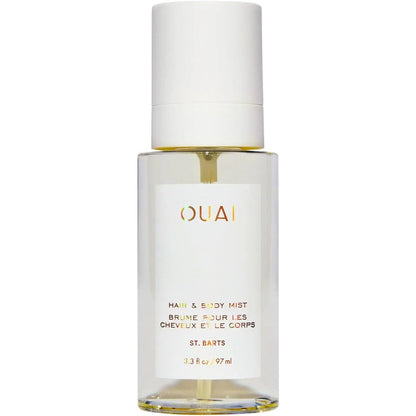 OUAI St Barts Hair and Body Mist 3.3 oz bottle for a tropical fragrance