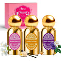 CLESH body spray for women travel size three pack front view